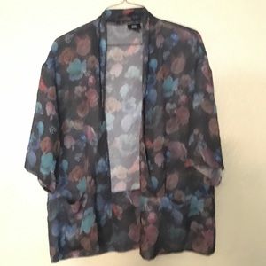 MOVING SALE!! Sheer floral open face sweater
